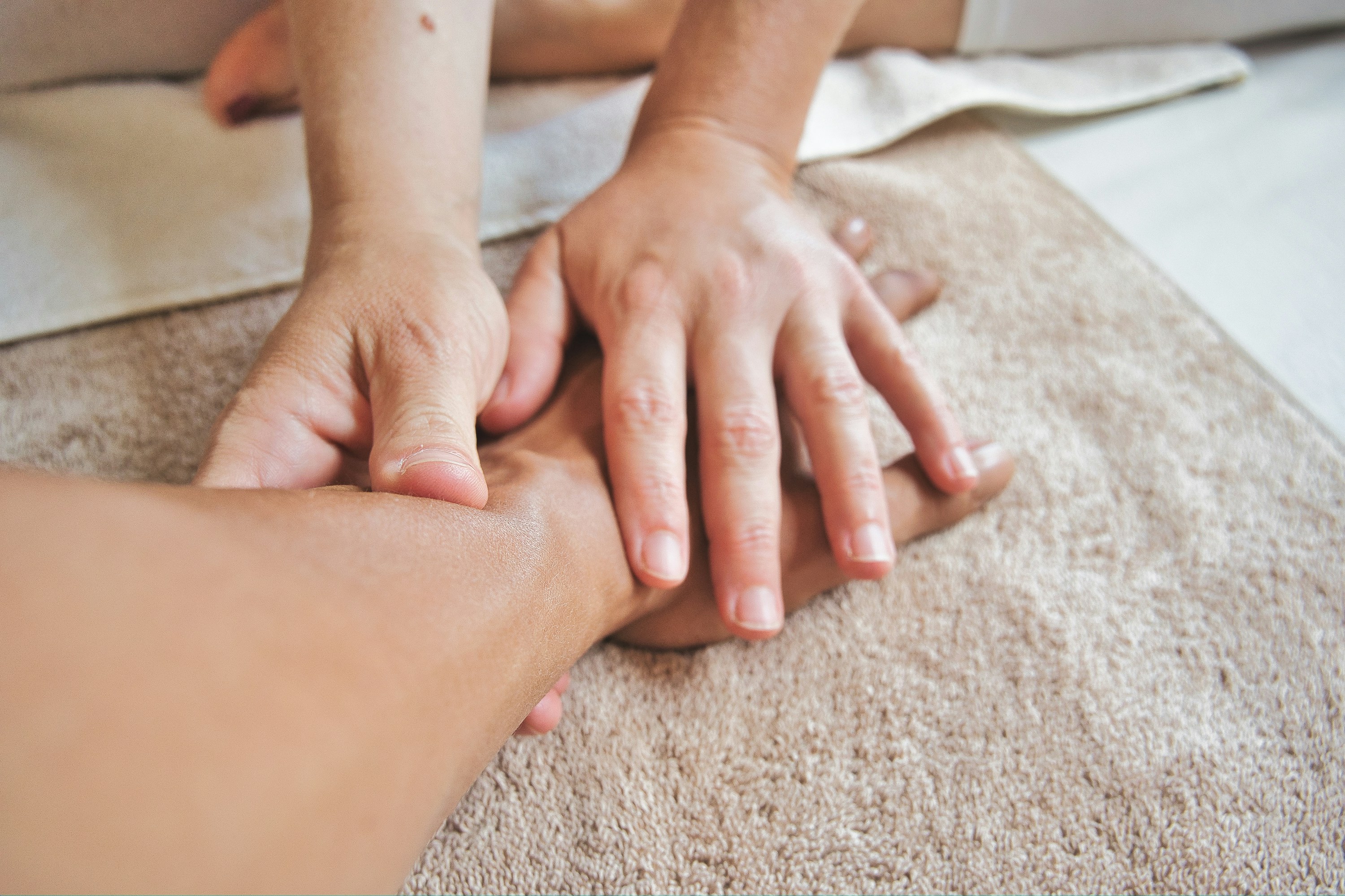 Massage therapy session
