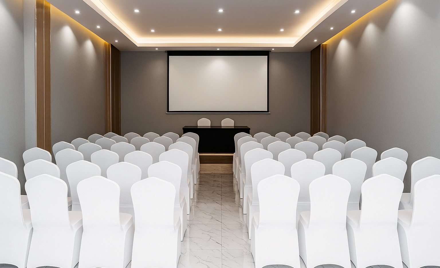 Conference hall with seating