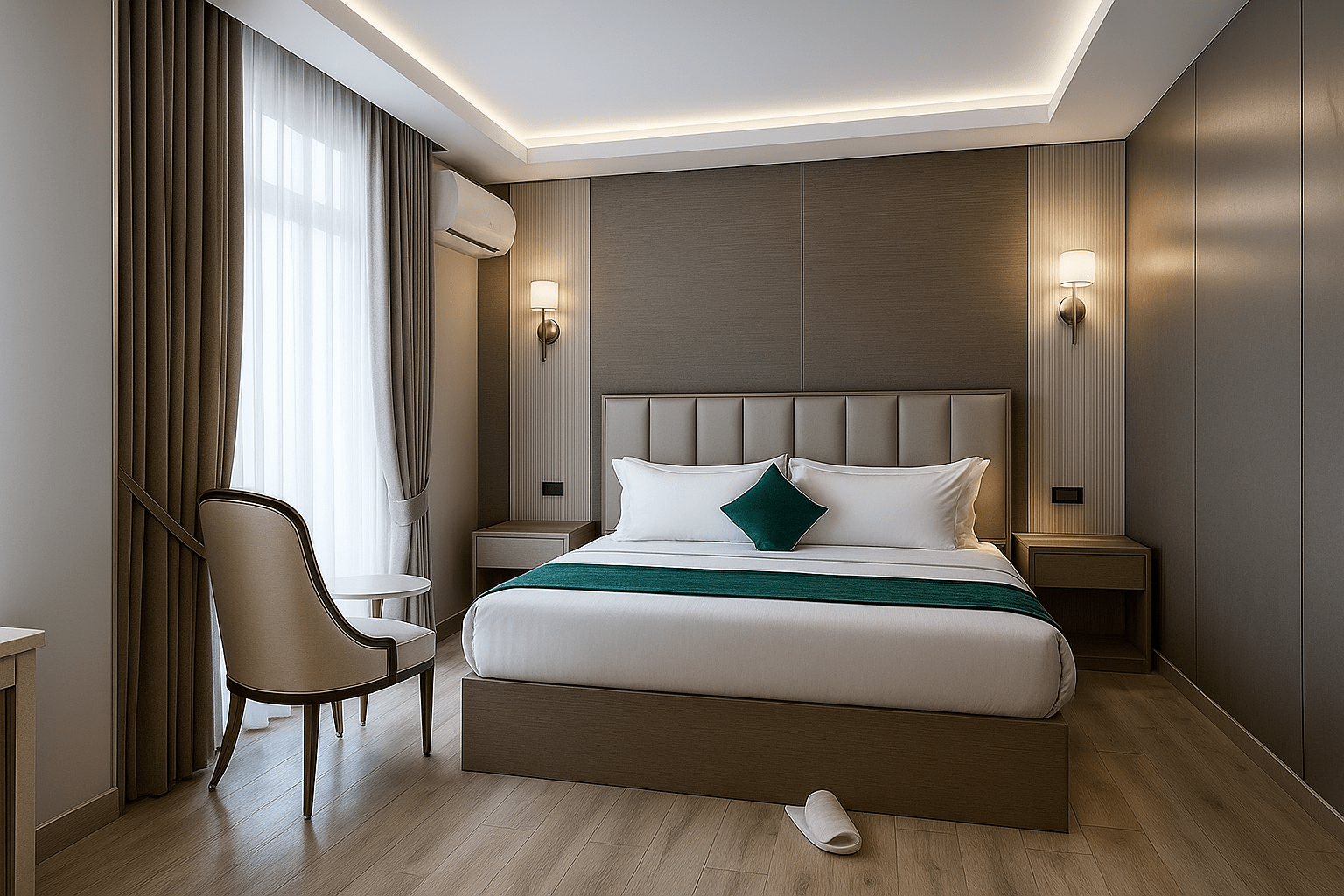 Deluxe Room with stylish decor